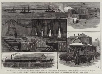 The Greely Arctic Expedition, Reception of the Dead at Governor